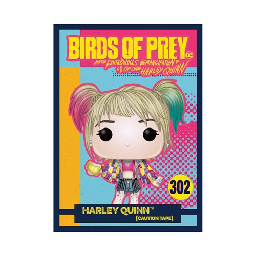 Birds of Prey Harley Quinn Caution Tape Pop! Vinyl Figure with Collectible Card - Entertainment Eart