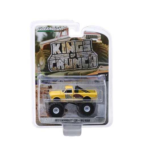 Kings of Crunch Series 4 Big Bear 1972 Chevy C20 Cheyenne 1:64 Scale Monster Truck