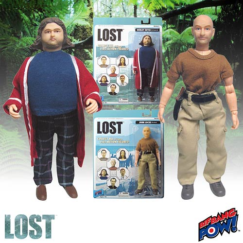 Lost Hurley Reyes and John Locke 8-Inch Action Figures