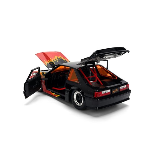 Hollywood Rides Cheetos Flamin' Hot 1989 Ford Mustang GT 1:24 Scale Die-Cast Metal Vehicle with Ches