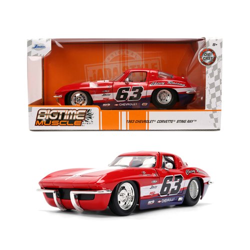 Bigtime Muscle 1963 Chevrolet Corvette Stingray 1:24 Scale Die-Cast Metal Vehicle