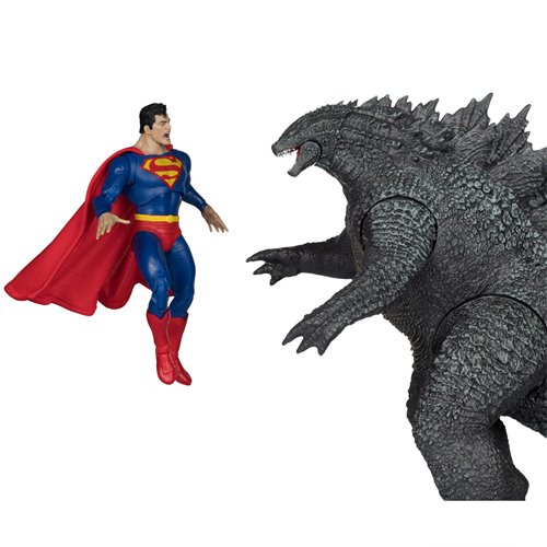 DC Multiverse Superman vs. Godzilla Megafig Justice League vs. Godzilla vs. Kong Action Figure 2-Pac