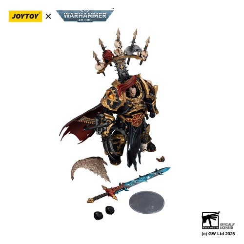 Joy Toy Warhammer 40,000 Black Legion Abaddon the Despoiler with Drach'nyen and Talon of Horus 1:18