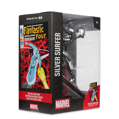 Marvel Collection Wave 6 Silver Surfer Fantastic Four #72 1:6 Scale Posed Figure with Scene and Comi