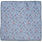 Toy Story 4 Characters Blue Pocket Square