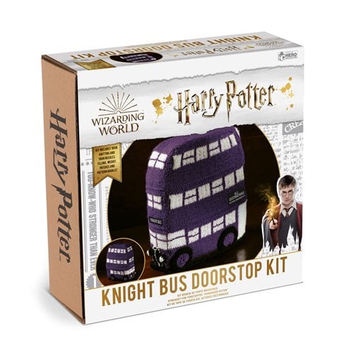 Harry Potter Wizarding World Collection Knight Bus Doorstop Knitting Kit