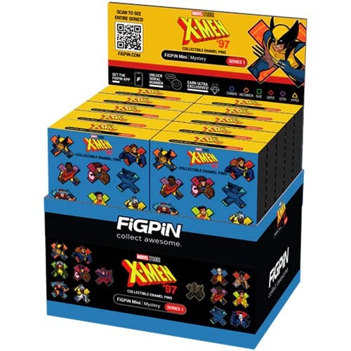 X-Men '97 Mystery Minis Series 1 Enamel Pin Display of 10