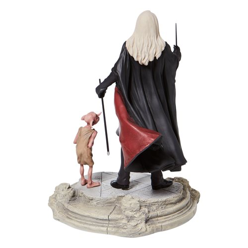 Harry Potter Lucious Malfoy with Dobby Statue