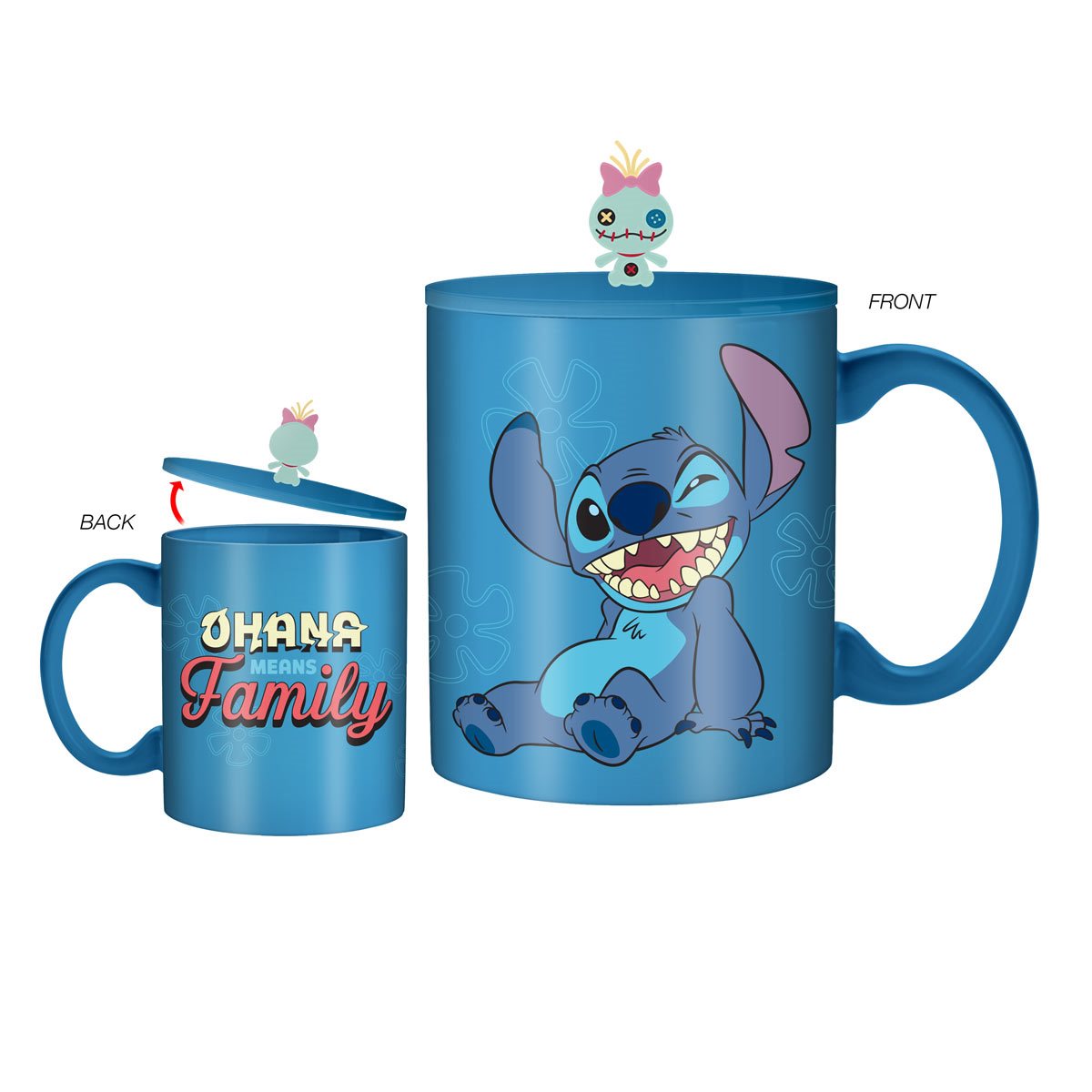 Silver Buffalo Disney Lilo & Stitch ohana Means Family Ceramic