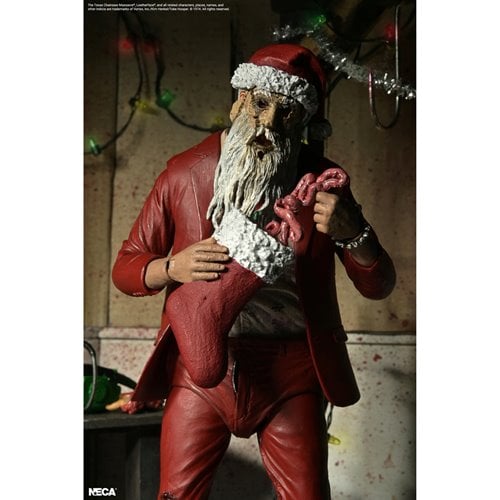 The Texas Chainsaw Massacre Ultimate Santa Leatherfac 7-Inch Scale Action Figure