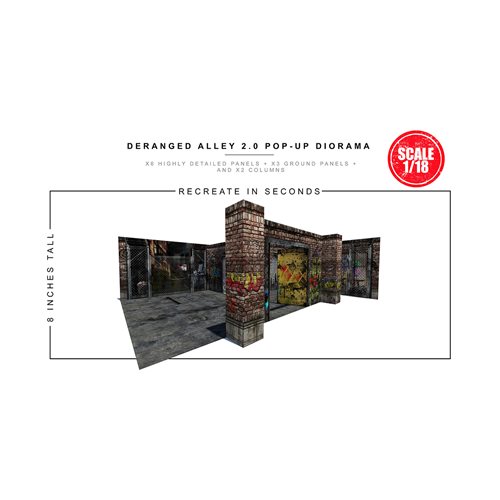 Deranged Alley 2.0 Pop-Up 1:18 Scale Diorama