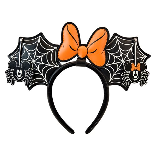 Disney Halloween Mickey and Minnie Mouse Spider Glow-in-the-Dark Ears Headband