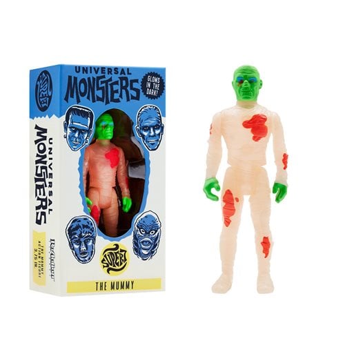Universal Monsters The Mummy Glow-In-The-Dark Costume Colors ReAction Figure