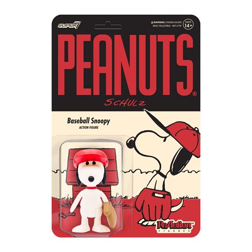 Peanuts Baseball Snoopy 3 3/4-Inch ReAction Figure