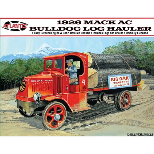 1926 Mack AC Bulldog Logging Truck 1:24 Scale Model Kit