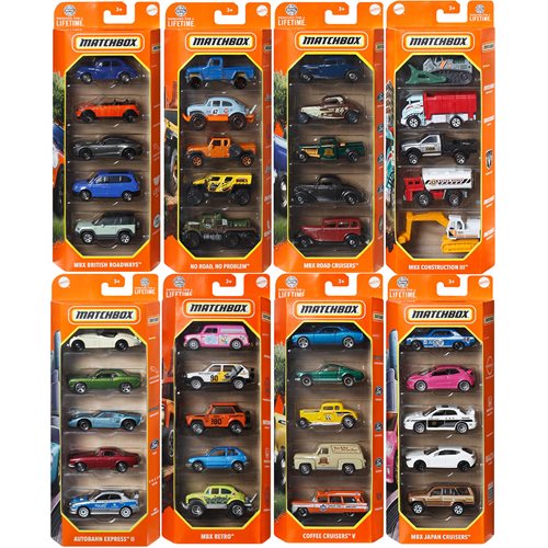 Matchbox Car Collection 5-Pack 2024 Mix 4 Vehicle Case of 12
