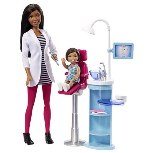 Barbie Career Dentist African Doll Playset