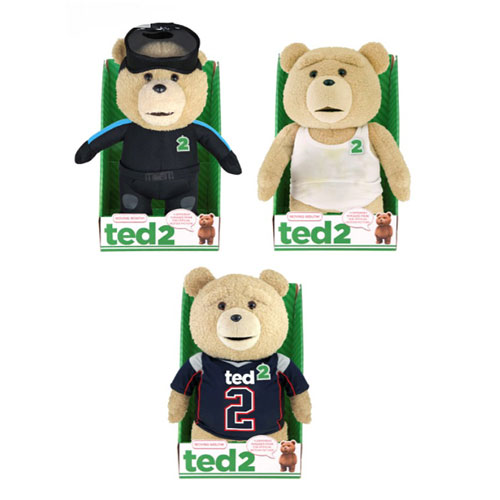 Ted 2 Ted 11-Inch R-Rated Talking Plush Teddy Bear with Outfits