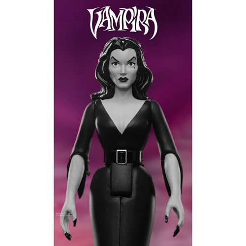 Vampira (Plan 9 Grayscale) 3 3/4-Inch ReAction Figure