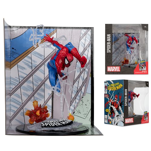 Marvel Spider-Man Amazing Spider-Man #302 1:10 Scale Posed Figure with Scene and Comic