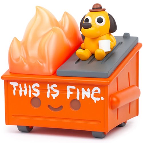 Lil Dumpster Fire This is Fine Vinyl Figure, Not Mint