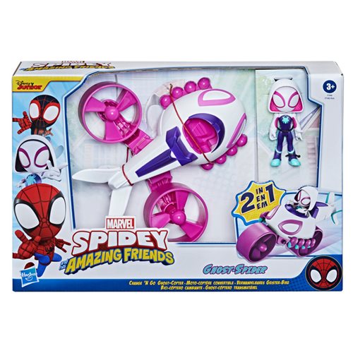 Spider-Man Spidey and His Amazing Friends Change 'N Go Ghost-Copter