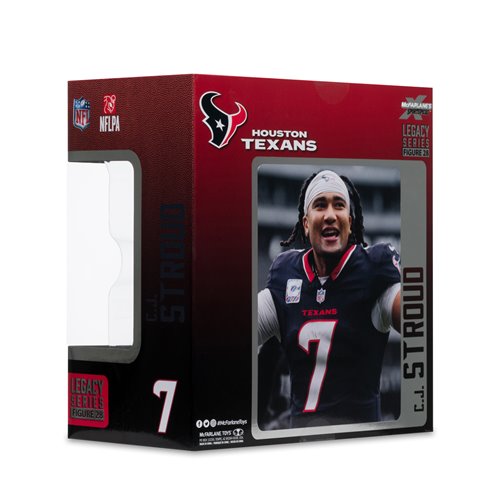 NFL SportsPicks 2025 Houston Texans C.J. Stroud Alternate Jersey 7-Inch Scale Posed Figure