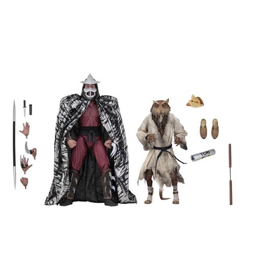 Teenage Mutant Ninja Turtles (1990 Movie) Splinter and Shredder 7-Inch Scale Action Figure 2-Pack