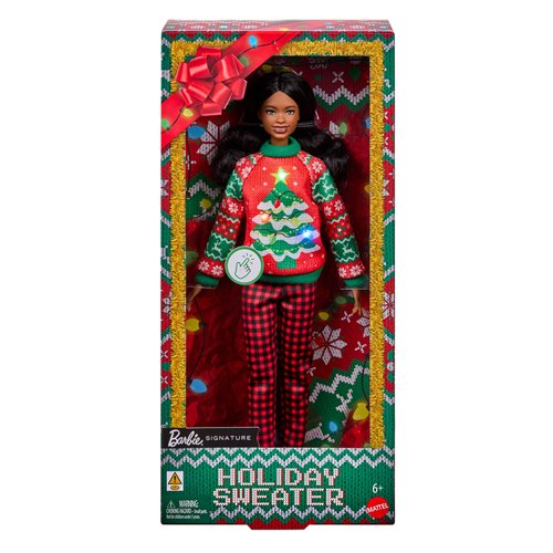 Barbie Ugly Sweater Doll with Brown Hair