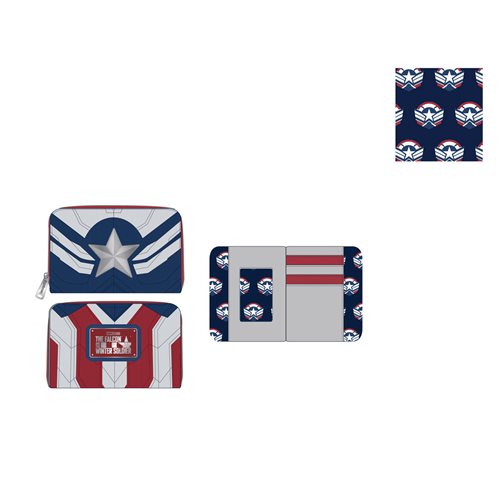 The Falcon and the Winter Soldier Falcon Captain America Cosplay Zip-Around Wallet