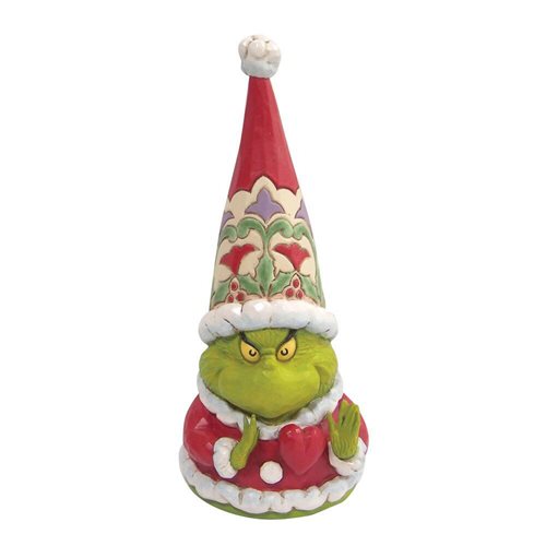 Dr. Seuss The Grinch Grinch Gnome with Large Heart by Jim Shore Statue