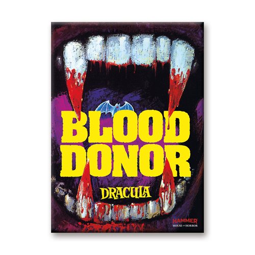 Hammer Horror Blood Donor Flat Magnet