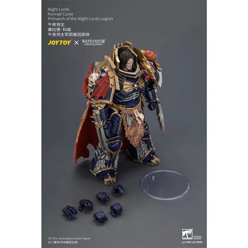 Joy Toy Warhammer The Horus Heresy Night Lords Legion Primarch Konrad Curze 1:18 Scale Action Figure