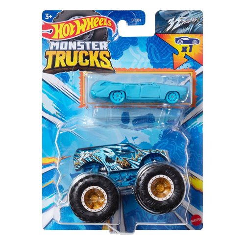 Hot Wheels Monster Truck Plus Car 1:64 Scale Vehicle 2-Pack 2024 Mix 2 Case of 8