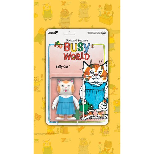 Richard Scarry Sally Cat 3 3/4-Inch ReAction Figure