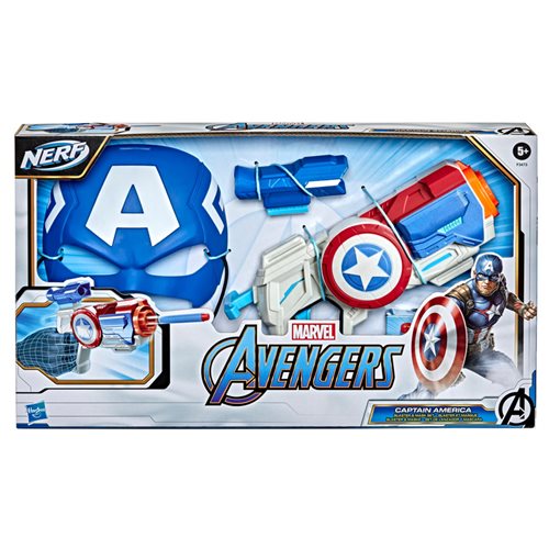 Avengers Nerf Captain America Blaster and Mask Set