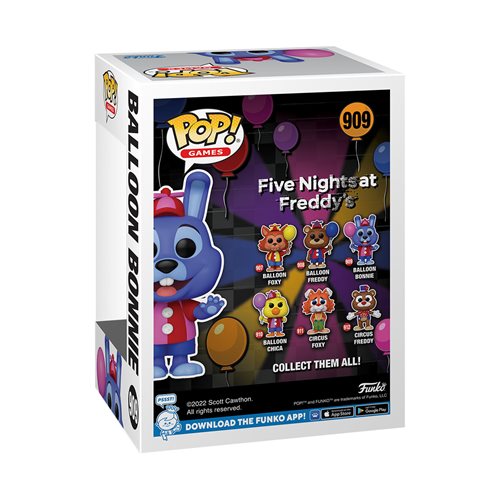 indstudering detaljeret skab Five Nights at Freddy's Balloon Bonnie Pop! Figure, Not Mint
