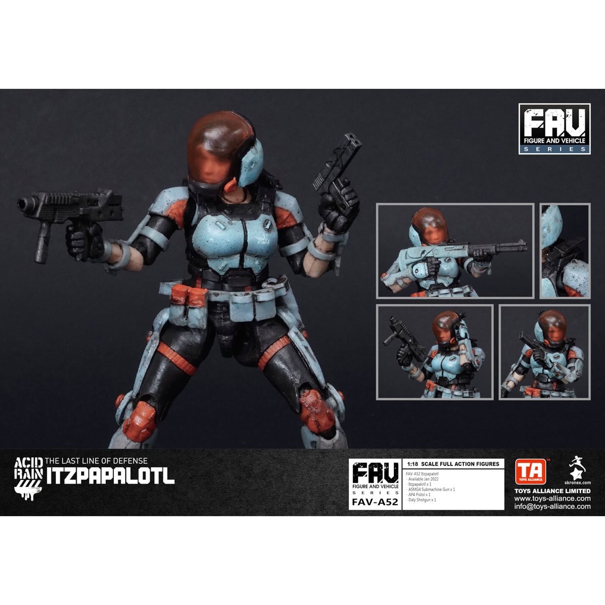 HiPlay Acid Rain World 1/18 FAV-A12 Sand Antbike AB7s - Action Figure Con Accessori