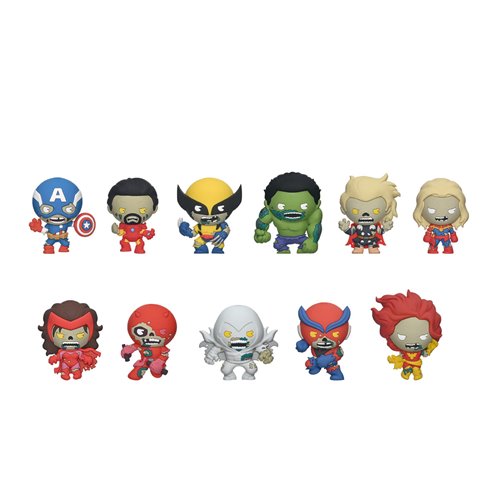 Marvel Zombies Series 2 3D Foam Bag Clip Random 6-Pack