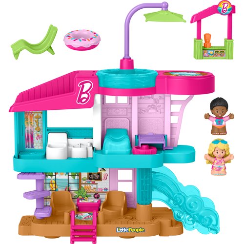 Little People Barbie Beach House Playset