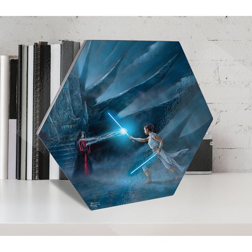 Star Wars Rey's Awakening Knexagon Wood Print