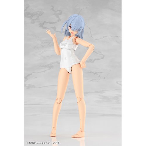 Frame Arms Girl Mizuki (School Swimsuits White Version) Model Kit
