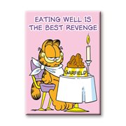 Garfield Eat Well Flat Magnet