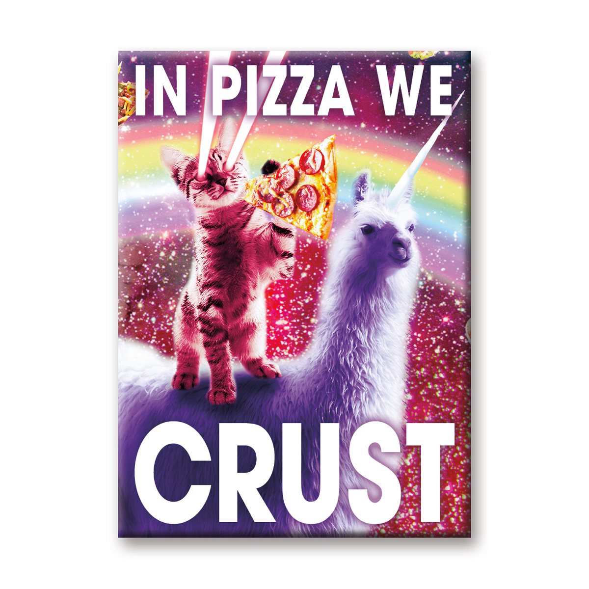 Pizza and Soda Sign FRIDGE MAGNET advertisement 