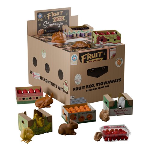 Fruit Box Stowaways DIY Craft Kit Blind-Box Mini-Figure Case of 6