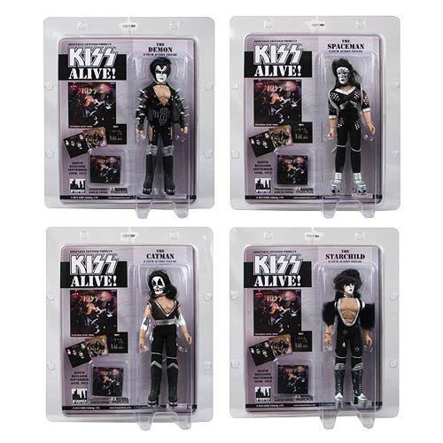 KISS Alive! 8-Inch Series 6 Action Figure Set