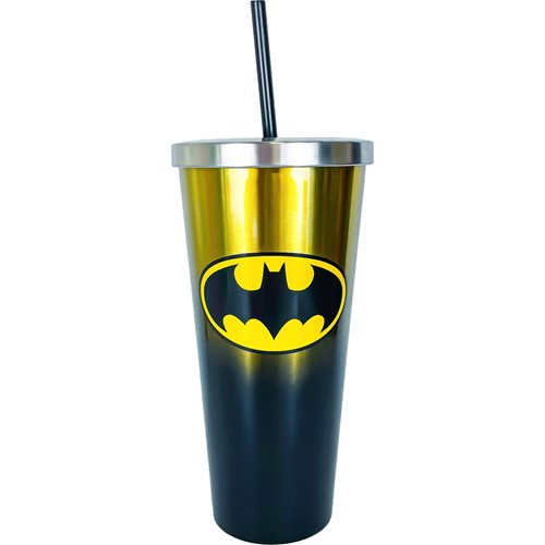 Batman 24 oz. Stainless Steel Cup with Straw