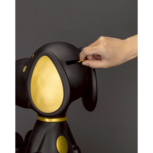 Peanuts Snoopy Black and Gold Version VPB-018SP Peanuts Series Vinyl Functional Piggy Bank
