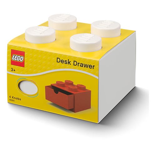 LEGO White Desk Drawer 4 Storage Box