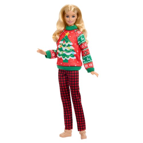 Barbie Ugly Sweater Doll with Blonde Hair